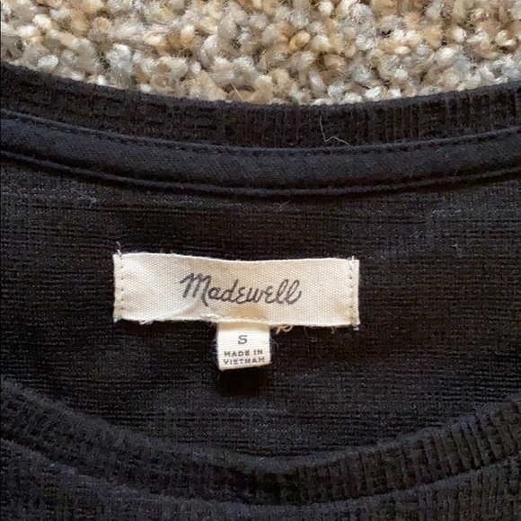 Madewell black cold shoulder top - Picture 4 of 4